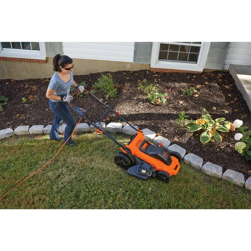 BLACK+DECKER 20 in. 13 AMP Corded Electric Walk Behind Push Lawn Mower - MM2000