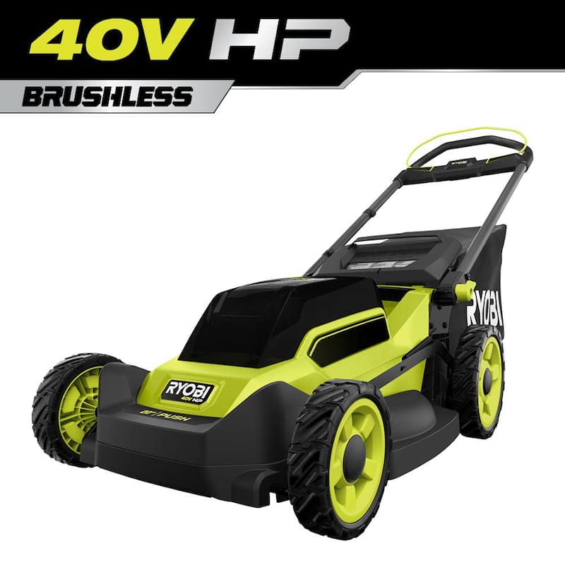 RYOBI 40V HP Brushless 20 in. Cordless Battery Walk Behind Push Mower (Tool Only) - RY401017BTL