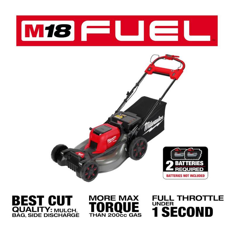 Milwaukee M18 FUEL Brushless Cordless 21 in. Walk Behind Dual Battery Self-Propelled Mower (Tool-Only) - 2823-20