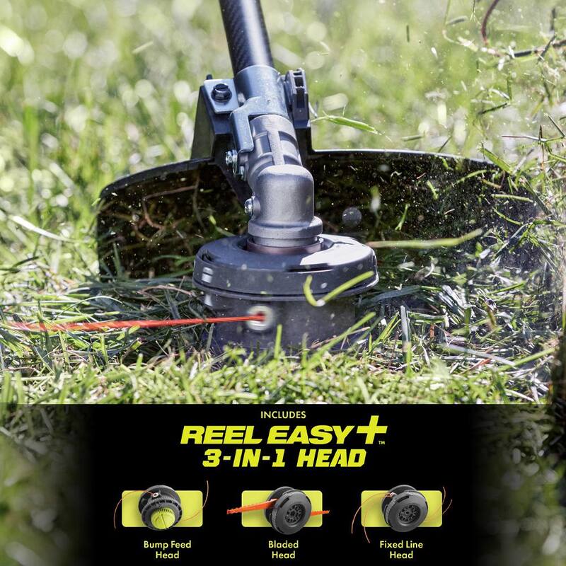 RYOBI 40V HP Brushless 20 in. Cordless Battery Walk Behind Self-Propelled Mower, Trimmer, Blower with Batteries and Chargers - RY401180-3X