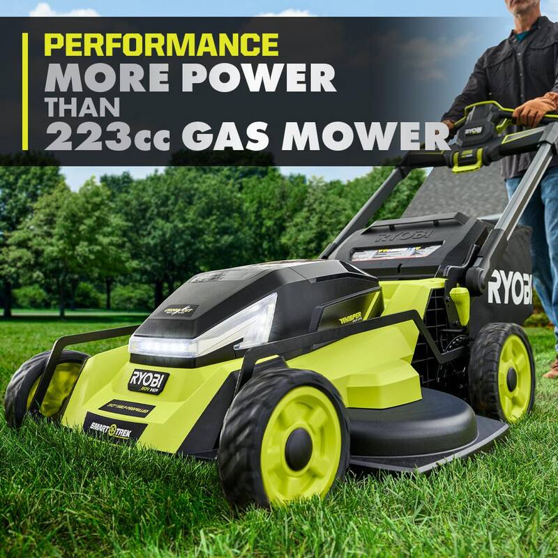 RYOBI 80V HP Brushless Battery Cordless Electric 30 in. Multi-Blade Mower with Battery and Charger - RYPM8010