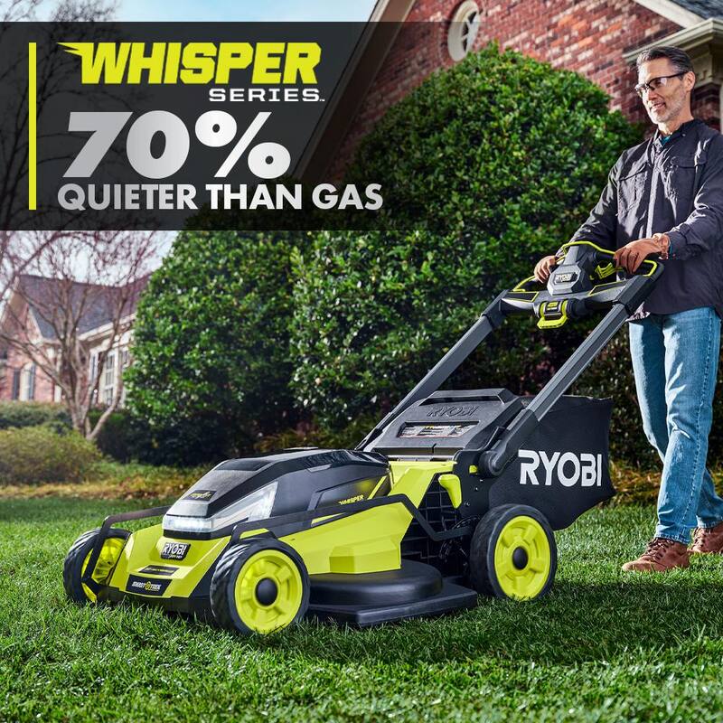 RYOBI 80V HP Brushless Battery Cordless Electric 30 in. Multi-Blade Mower with Battery and Charger - RYPM8010