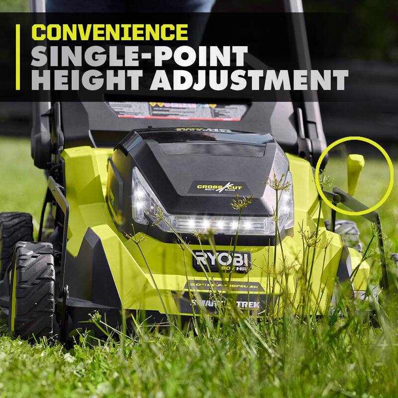 RYOBI 80V HP Brushless Battery Cordless Electric 30 in. Multi-Blade Mower with Battery and Charger - RYPM8010