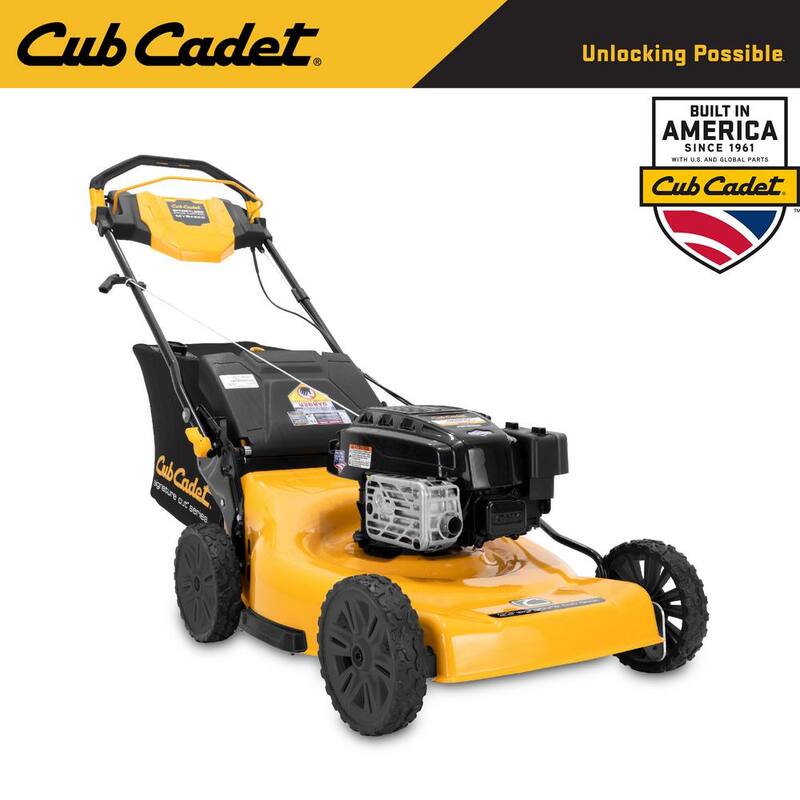Cub Cadet 23 in. 190cc Briggs and Stratton Engine Rear Wheel Drive 3-in-1 Gas Self Propelled Walk Behind Lawn Mower - SC900