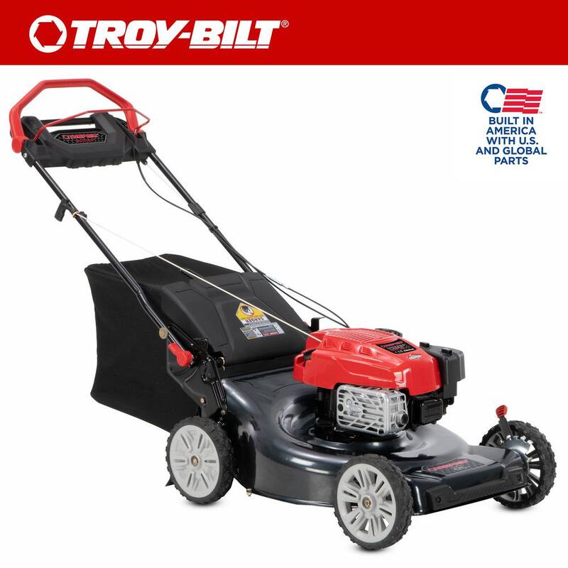 Troy-Bilt XP 23 in. 190cc Briggs and Stratton Engine Rear Wheel Drive 3-in-1 Gas Self Propelled Walk Behind Lawn Mower - TB WC23 XP