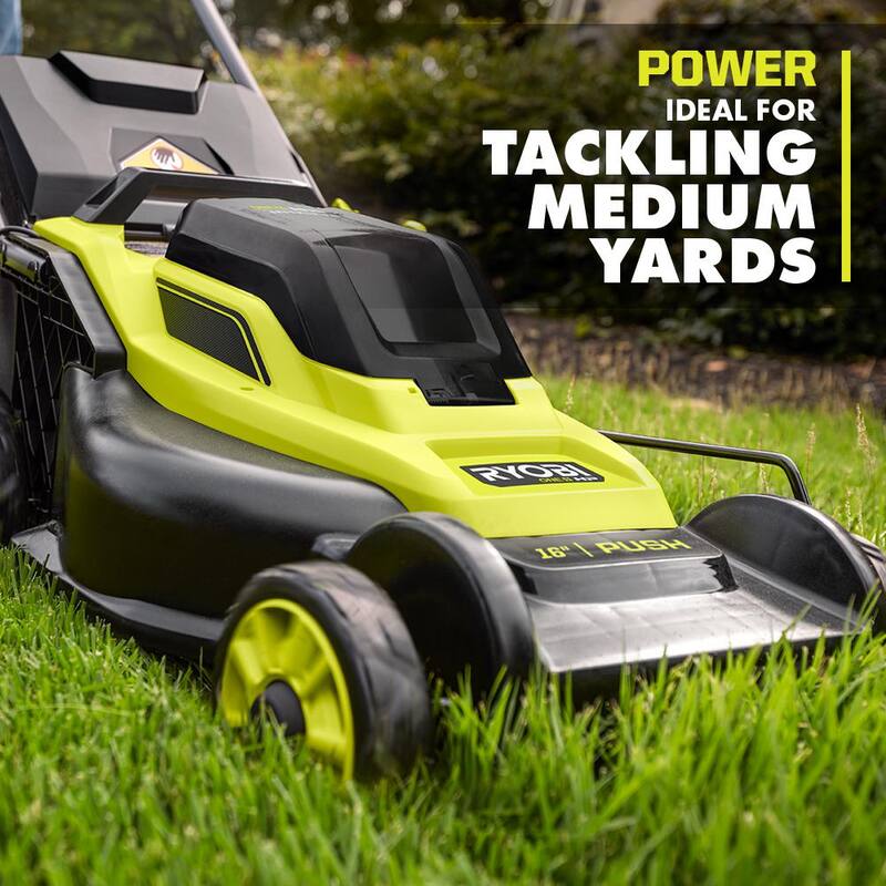 RYOBI ONE+ HP 18V Brushless 16 in. Cordless Battery Walk Behind Push Lawn Mower (Tool Only) - P1109BTL