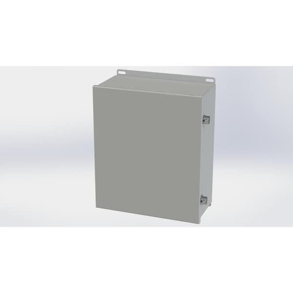 Saginaw Control & Engineering Carbon Steel Electrical Enclosures, 14.13 in H, 6 in D, 12 in W, NEMA 3R, 4, 12, 13, Hinged - SCE-1412CHNF