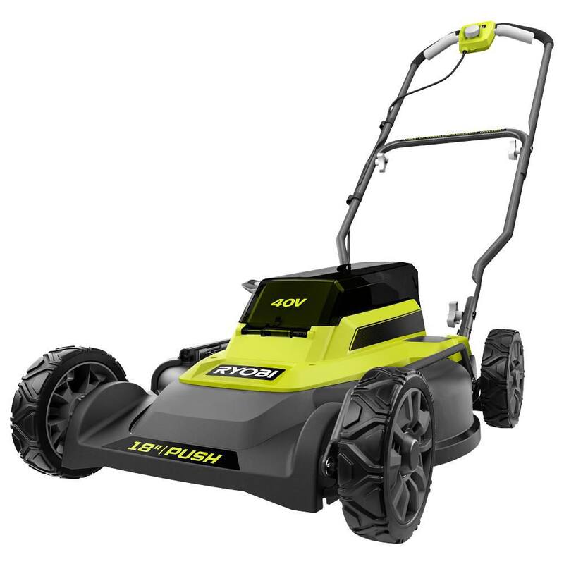 RYOBI 40V 18 in. 2-in-1 Cordless Battery Walk Behind Push Mower (Tool Only) - RY401010BTL