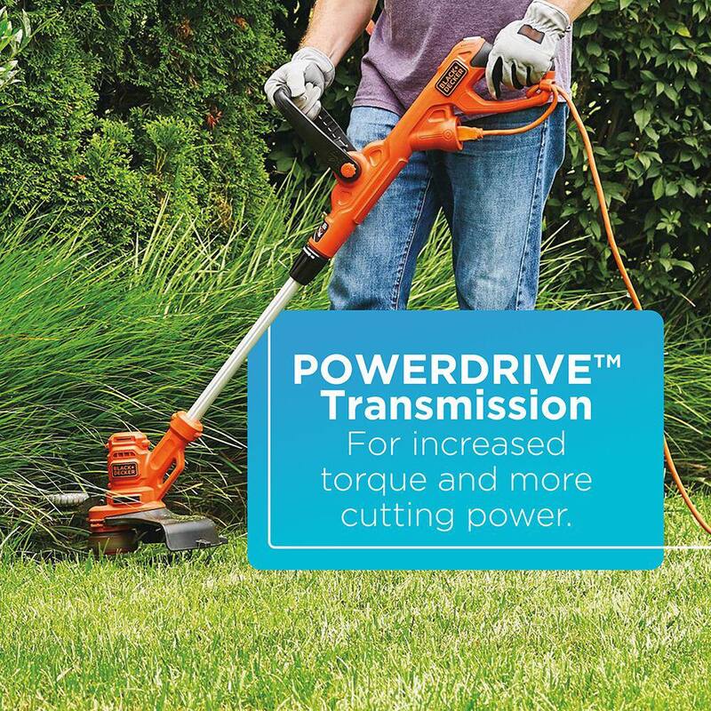 BLACK+DECKER 15 in. 10 AMP Corded Electric Walk Behind Push Lawn Mower and 14 in. 6.5 Amp Corded 2-In-1 String Trimmer & Lawn Edger - BEMW472BHWTA510