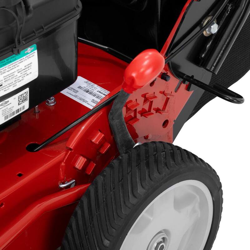 Troy-Bilt 28 in. 223cc Gas Walk Behind Self Propelled Lawn Mower with High Rear Wheels, 3-in-1 Cutting TriAction Cutting System - TBWC 28B