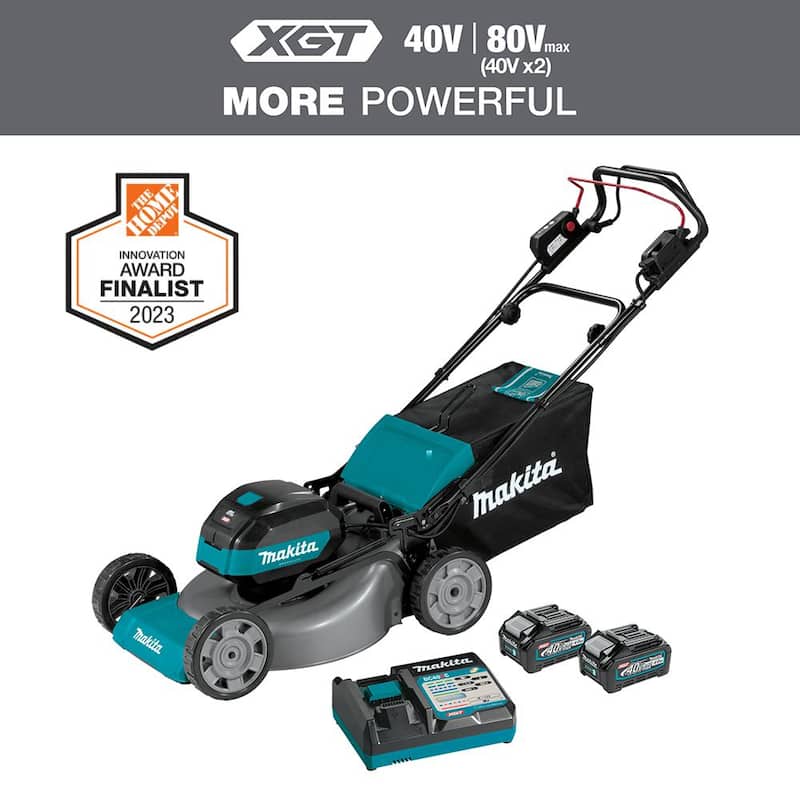 Makita 40V max XGT Brushless Cordless 21 in. Walk Behind Self-Propelled Commercial Lawn Mower Kit (4.0Ah) - GML01SM