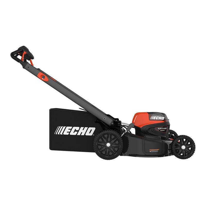 ECHO eFORCE 21 in. 56V Cordless Battery Walk Behind Self-Propelled Lawn Mower with Two 5.0 Ah Batteries/Rapid Charger - DLM-2100SPR2-2