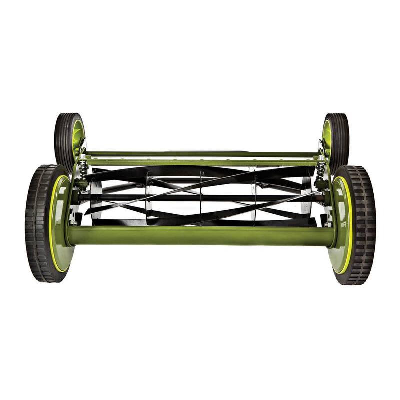 Sun Joe Mow Joe 18 in. Manual Push Walk Behind Reel Mower with Catcher - MJ501M