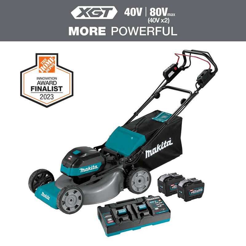 Makita 40V max XGT Brushless Cordless 21 in. Walk Behind Self-Propelled Commercial Lawn Mower Kit (8.0Ah) - GML01PL
