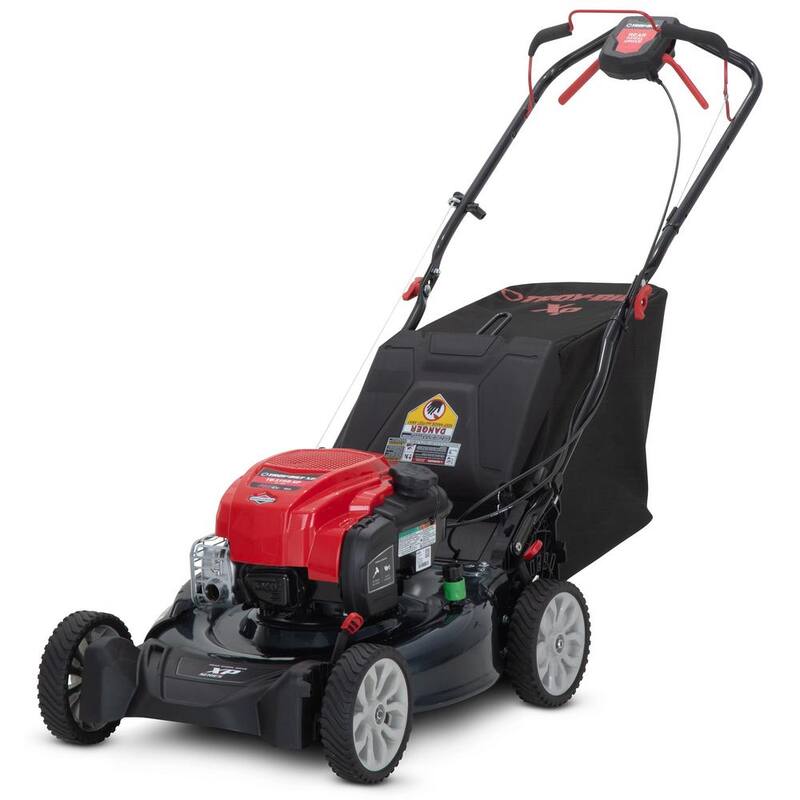 Troy-Bilt XP 21 in. 163 cc Briggs and Stratton Ready Start Engine 3-in-1 Gas RWD Self Propelled Lawn Mower - TB310B XP