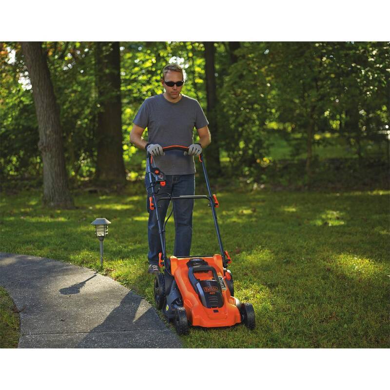 BLACK+DECKER 40V MAX 20 in. Battery Powered Walk Behind Push Lawn Mower with (2) 2Ah Batteries & Charger - CM2043C