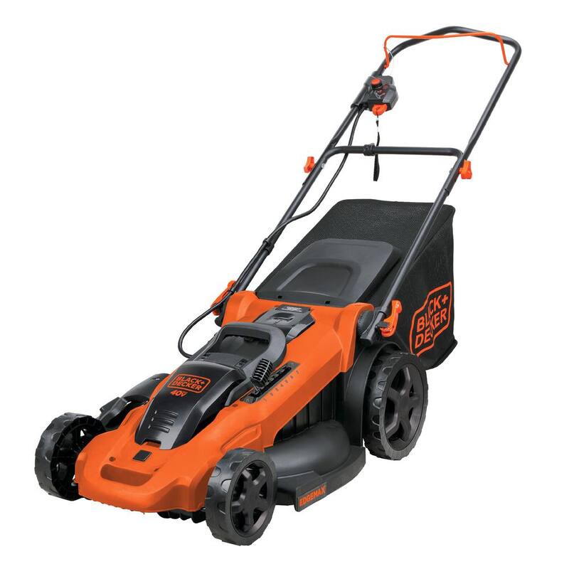 BLACK+DECKER 40V MAX 20 in. Battery Powered Walk Behind Push Lawn Mower with (2) 2Ah Batteries & Charger - CM2043C
