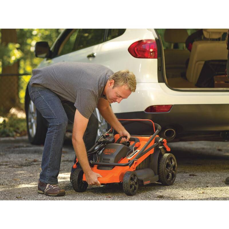 BLACK+DECKER 40V MAX 20 in. Battery Powered Walk Behind Push Lawn Mower with (2) 2Ah Batteries & Charger - CM2043C
