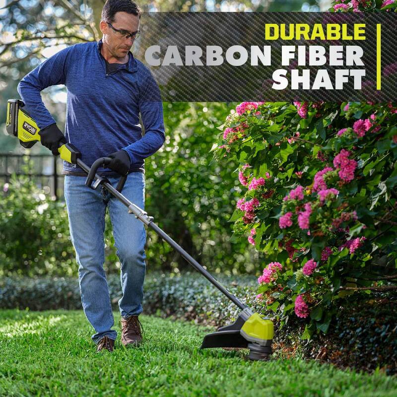 RYOBI 40-Volt HP Brushless Whisper Series 21 in. Walk Behind Self-Propelled All Wheel Drive Mower Trimmer 3 Batteries Chargers - RY401210-4X
