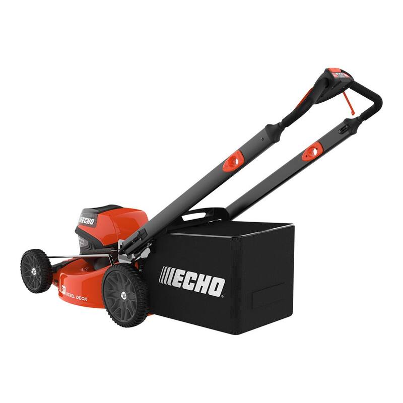 ECHO eFORCE 21 in. 56-Volt Cordless Battery Walk Behind Push Lawn Mower with Two 5.0 Ah Batteries/Rapid Charger - DLM-2100R2-2