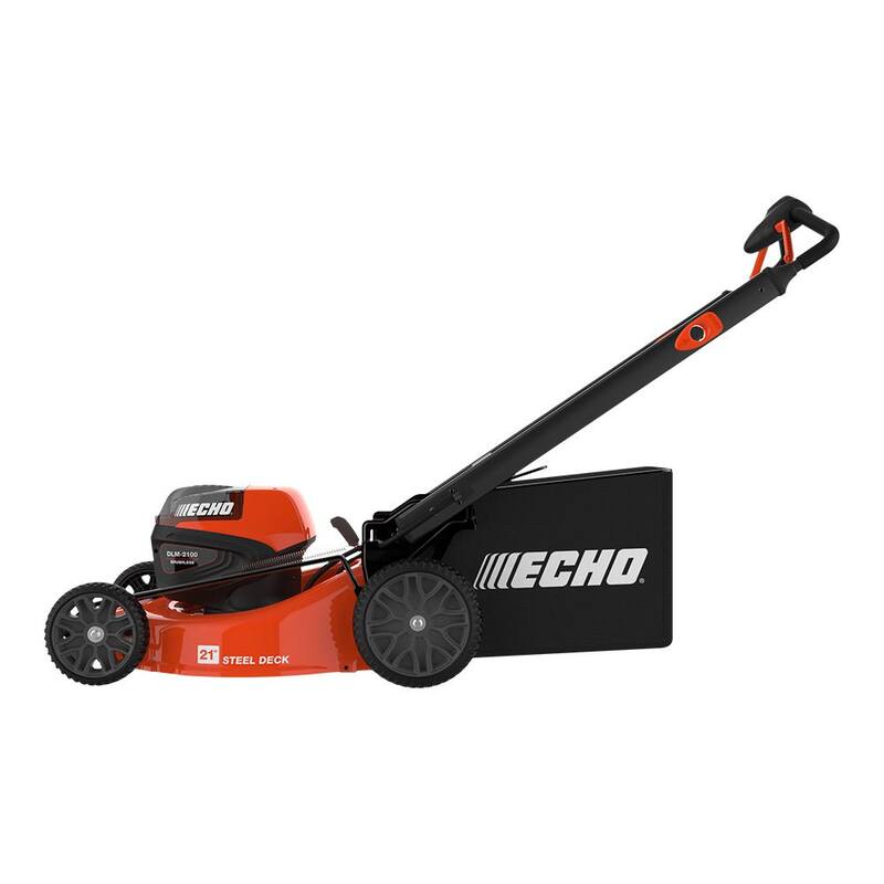 ECHO eFORCE 21 in. 56-Volt Cordless Battery Walk Behind Push Lawn Mower with Two 5.0 Ah Batteries/Rapid Charger - DLM-2100R2-2
