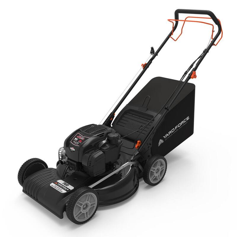 YARD FORCE 21 in. 150cc Briggs & Stratton Just Check and Add Self-Propelled FWD Gas Walk Behind Mower - YF22-3N1SPF