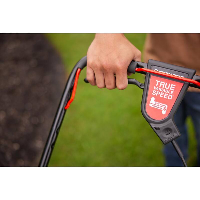 Troy-Bilt XP 21 in. 150 cc Vertical Storage Briggs and Stratton ReadyStart Series Gas Engine 3-in-1 FWD Self Propelled Lawn Mower - TB220B XP Space Savr