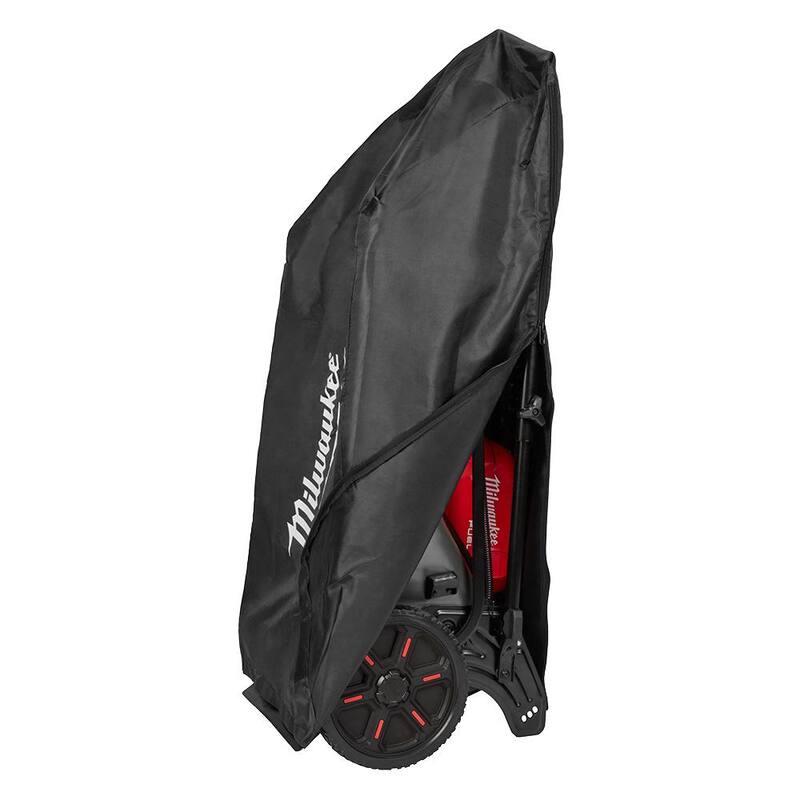 Milwaukee M18 FUEL Brushless Cordless 21 in. Walk Behind Dual Battery Self-Propelled Lawn Mower w/(2)12Ah Batteries & Mower Cover - 2823-22HD-49-16-2736