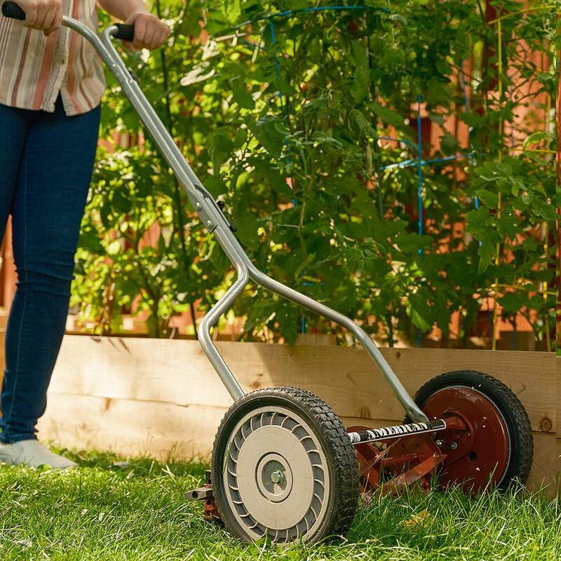 American Lawn Mower Company 14 in. 5-Blade Manual Walk Behind Reel Lawn Mower - 1304-14-21