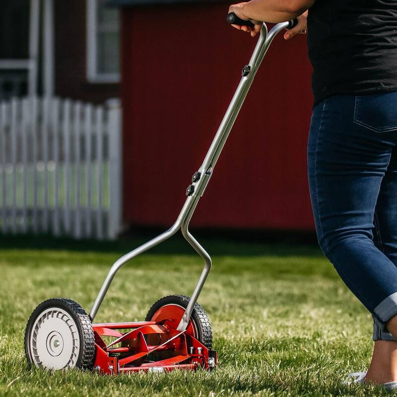 American Lawn Mower Company 14 in. 5-Blade Manual Walk Behind Reel Lawn Mower - 1304-14-21