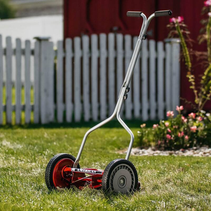 American Lawn Mower Company 14 in. 5-Blade Manual Walk Behind Reel Lawn Mower - 1304-14-21