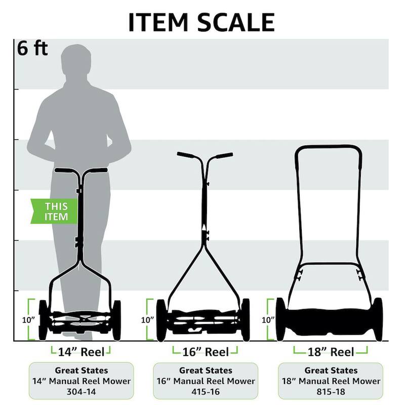 American Lawn Mower Company 14 in. 5-Blade Manual Walk Behind Reel Lawn Mower - 1304-14-21