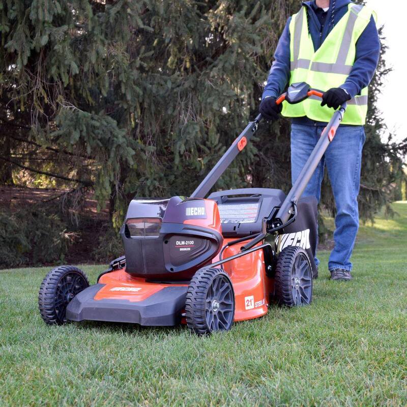 ECHO eFORCE 21 in. 56-Volt Cordless Battery Walk Behind Push Lawn Mower with 5.0 Ah Battery and Standard Charger - DLM-2100C2