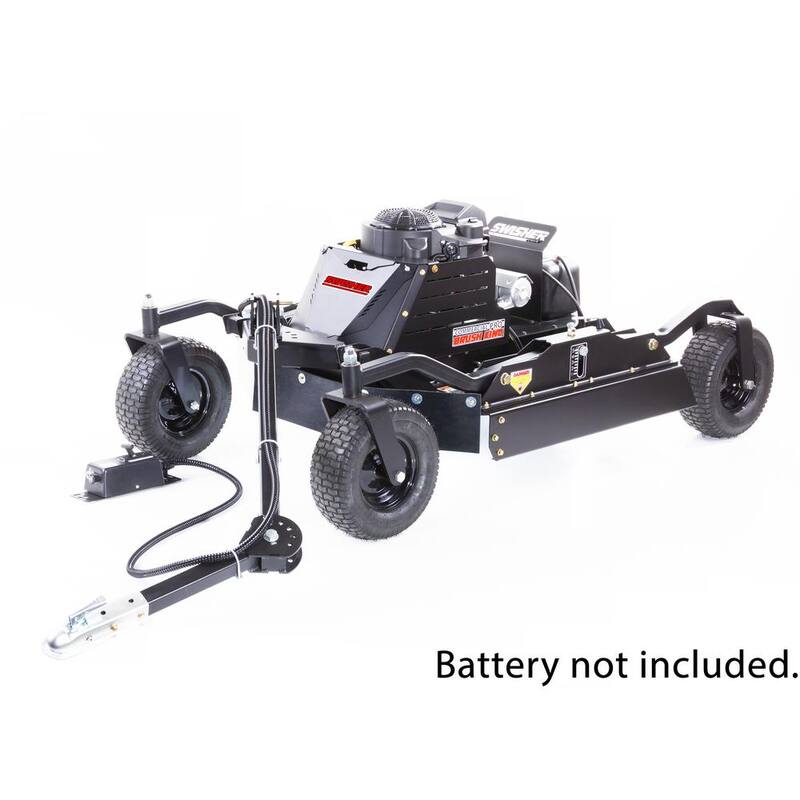 SWISHER Commercial Pro Brush King 44 in. 14.5-HP 12-Volt Kawasaki Pull-Behind Rough-Cut Trail Cutter - RC14544CP4K