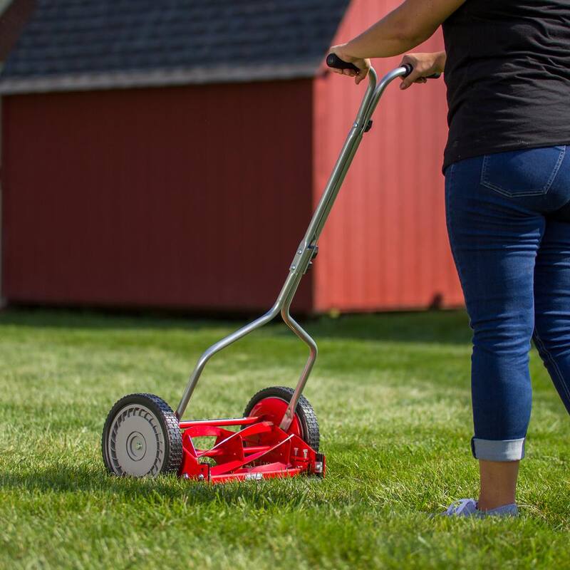 Great States 14 in. 5-Blade Manual Walk Behind Reel Lawn Mower - 304-14-21