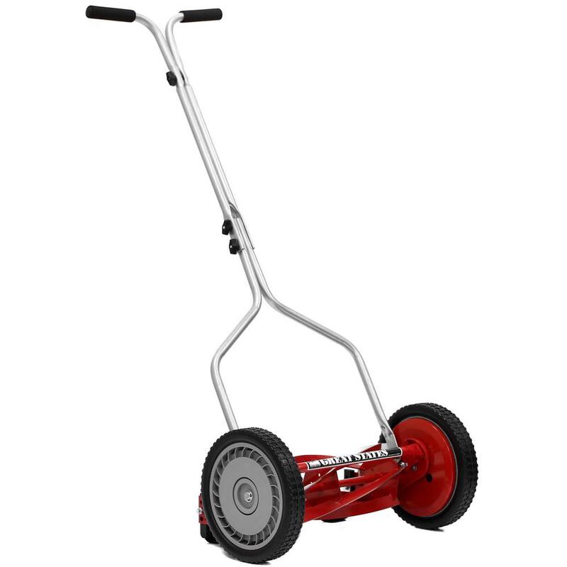 Great States 14 in. 5-Blade Manual Walk Behind Reel Lawn Mower - 304-14-21