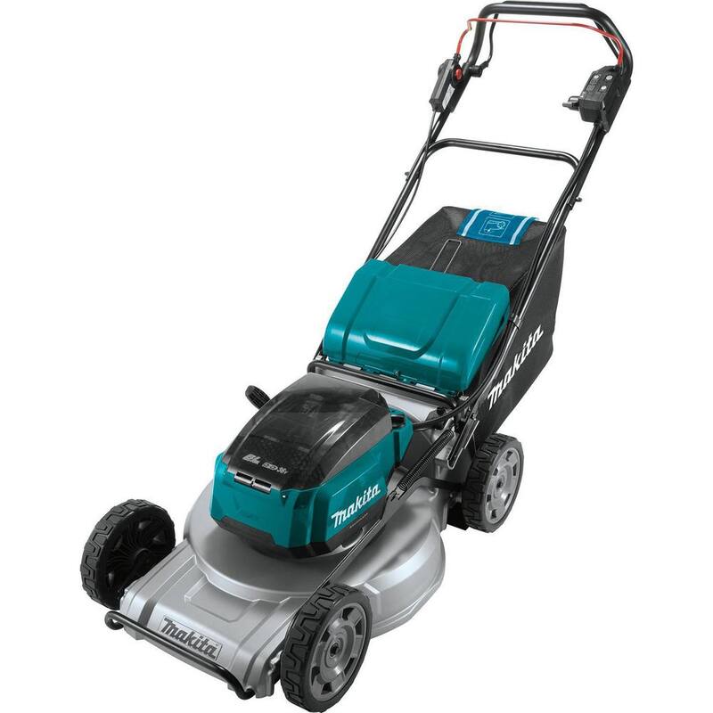 Makita 21 in. 18V X2 (36V) LXT Lithium-Ion Brushless Cordless Walk Behind Self-Propelled Lawn Mower Kit (5.0Ah) - XML09PT1