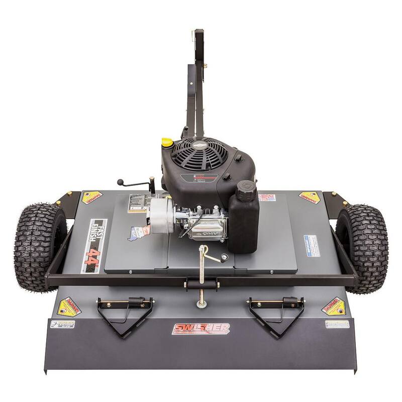 SWISHER 44 in. 11.5-HP 344 cc Briggs and Stratton Pull-Behind Finish Cut Lawn Mower - FC11544BS