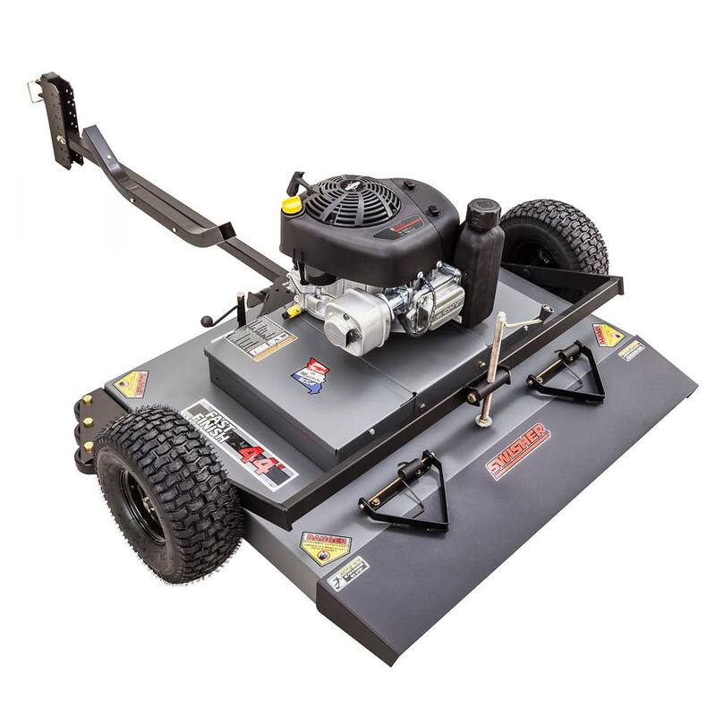 SWISHER 44 in. 11.5-HP 344 cc Briggs and Stratton Pull-Behind Finish Cut Lawn Mower - FC11544BS