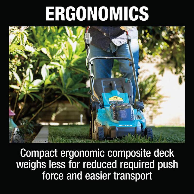Makita 18V LXT Lithium-Ion Cordless 13 in. Walk Behind Push Lawn Mower (Tool Only) - XML12Z