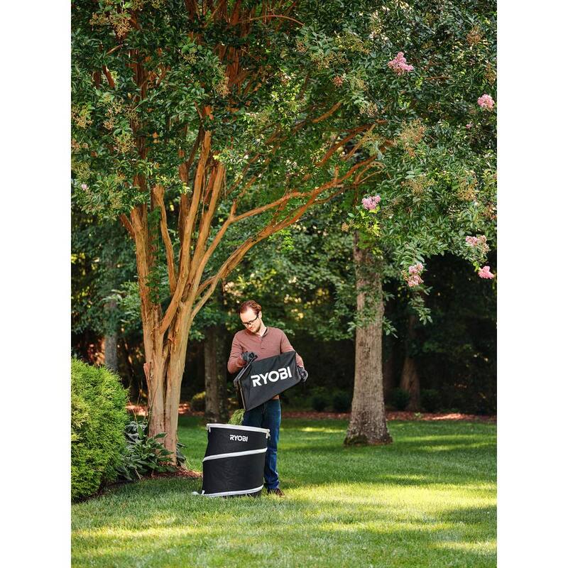 RYOBI 40V HP Brushless 21 in. Cordless Battery Walk Behind Self-Propelled Mower with (2) Batteries, Charger, Lawn & Leaf Bag - RY401140US-LB