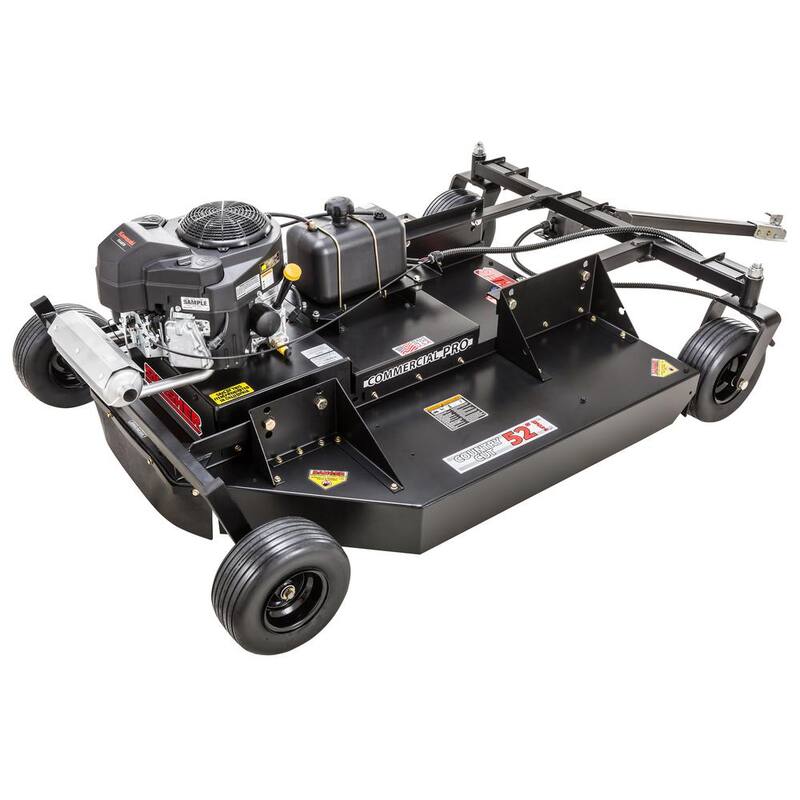 SWISHER Commercial Pro 52 in. 14.5-HP Kawasaki Electric Start Pull-Behind Rough Cut Lawn Mower Trail Cutter - RC14552CPKA