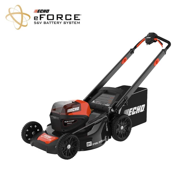 ECHO eFORCE 56-Volt 21 in. Cordless Battery Walk Behind Self-Propelled Lawn Mower (Tool Only) - DLM-2100SPBT