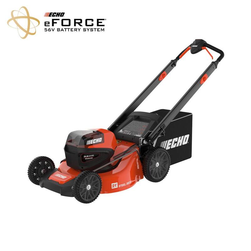 ECHO eFORCE 21 in. 56-Volt Cordless Battery Walk Behind Push Lawn Mower Tool Only - DLM-2100BT