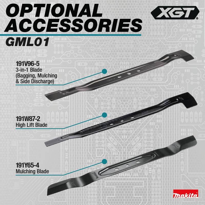 Makita 40V max XGT Brushless Cordless 21 in. Walk Behind Self-Propelled Commercial Lawn Mower (Tool Only) - GML01Z
