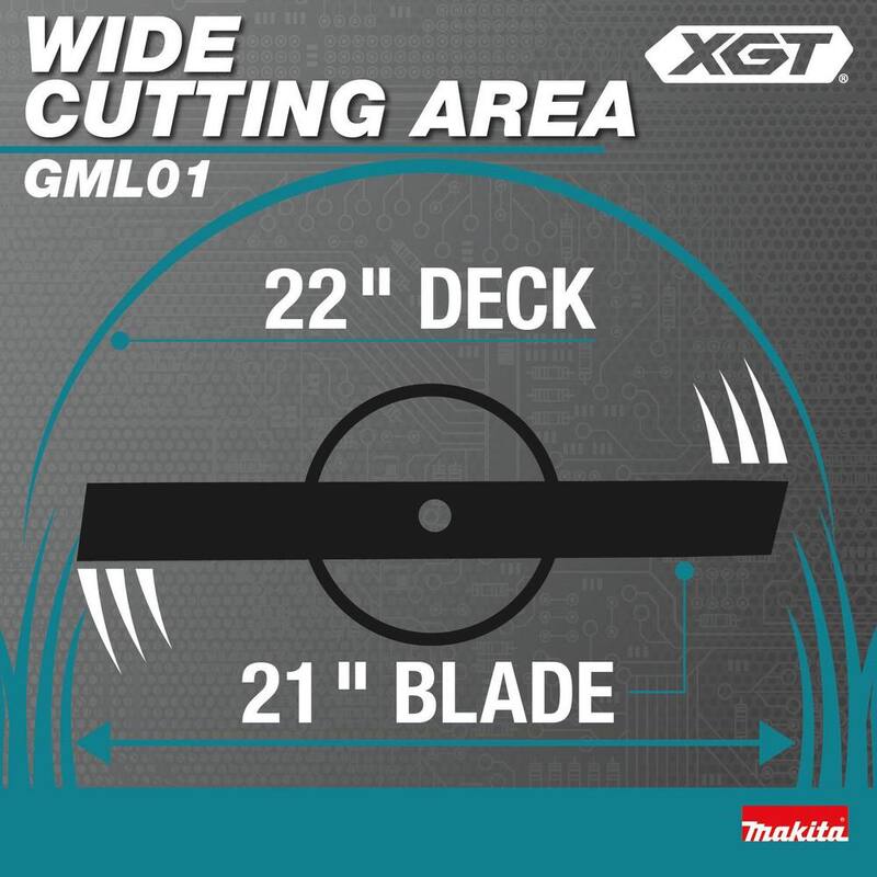 Makita 40V max XGT Brushless Cordless 21 in. Walk Behind Self-Propelled Commercial Lawn Mower (Tool Only) - GML01Z