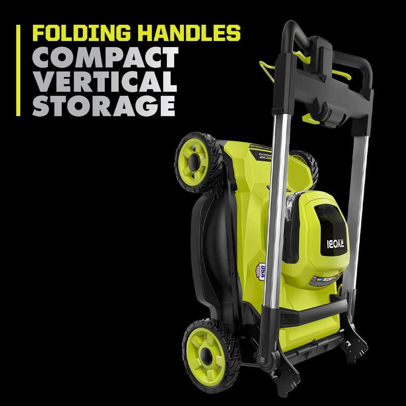 RYOBI 40-Volt HP Brushless 21 in. Cordless Battery Walk Behind Self-Propelled Lawn Mower (Tool Only) - RY401014BTL