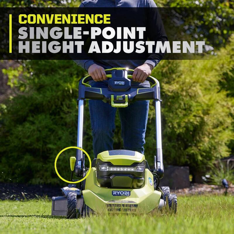 RYOBI 40-Volt HP Brushless 21 in. Cordless Battery Walk Behind Self-Propelled Lawn Mower (Tool Only) - RY401014BTL