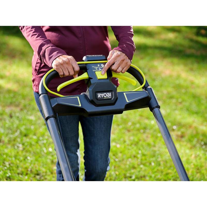RYOBI ONE+ 18V HP Brushless Whisper Series 20" Self-Propelled Dual Blade Walk Behind Mower-(6) 4.0 Batteries and (3) Chargers - P11100-BK