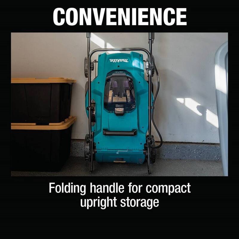 Makita 18V X2 (36V) LXT Lithium-Ion Cordless 19 in. Walk Behind Lawn Mower Kit w/4 batteries (4.0Ah) - XML13CM1